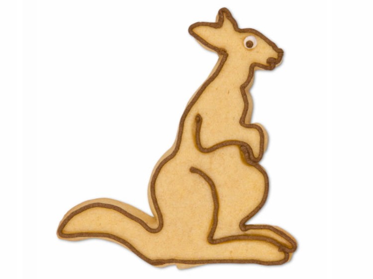 Ciasteczko wykrojone foremką kangura