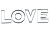 Foremki litery LOVE