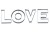 Foremki litery LOVE