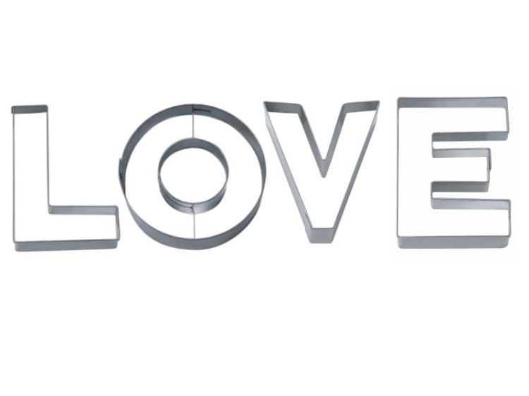 Foremki litery LOVE