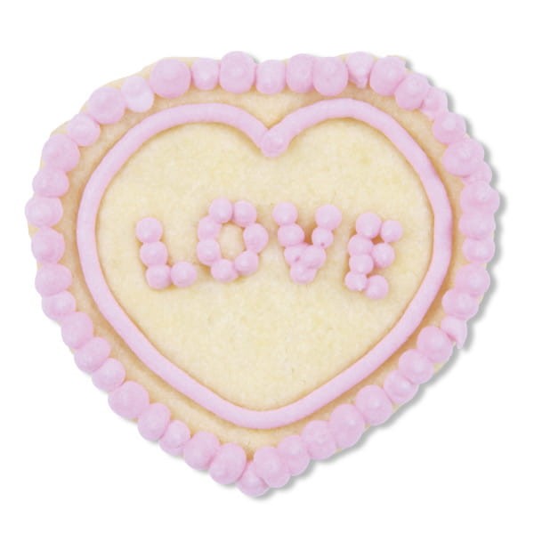 Ciasteczko z foremki serce love