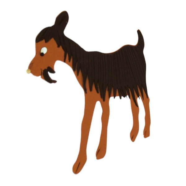 Ciasteczko wykrojone foremką Koza.jpg