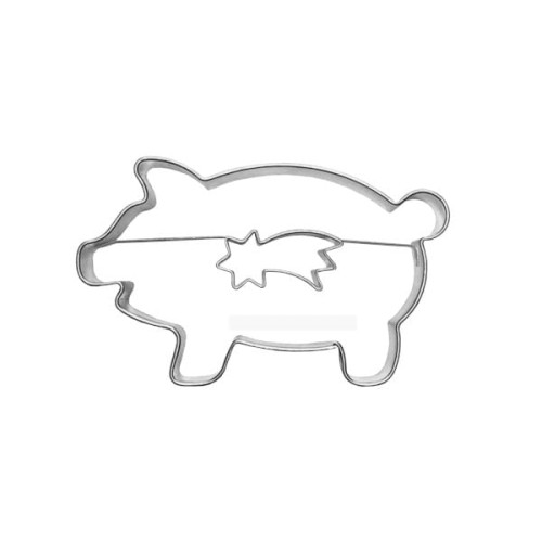 Foremka świnka z kometą do ciastek i pierników.jpg