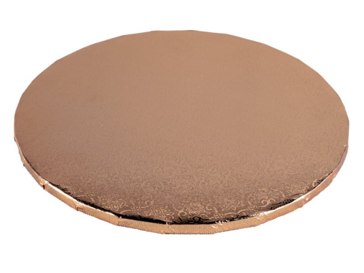 Okrągły podkład pod tort w kolorze rose gold