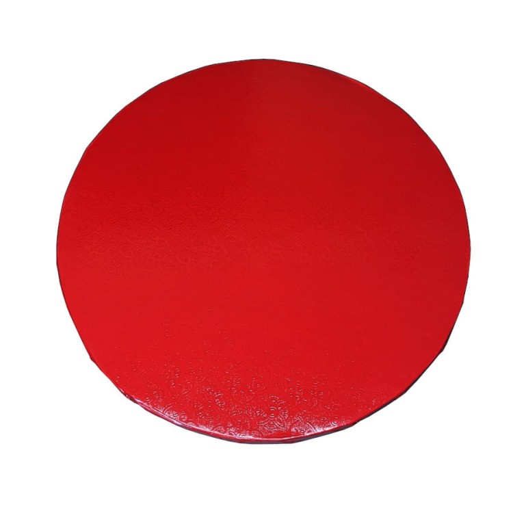 czerwony podkład pod tort o średnicy 25cm