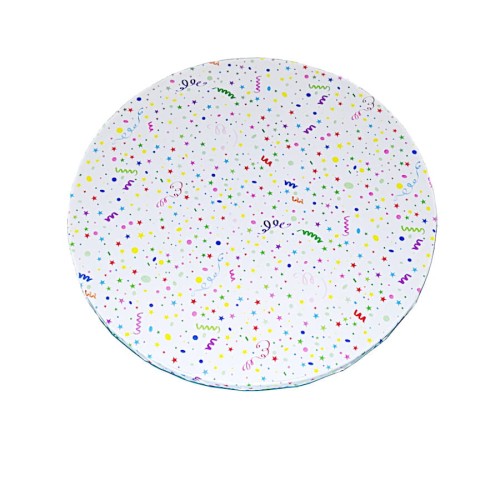 Podkład pod tort w karnawałowe confetti