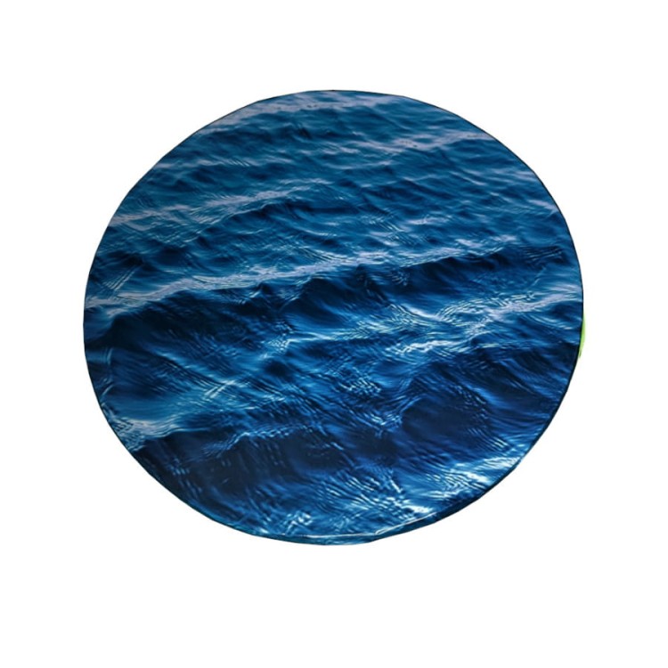 Okrągły podkład pod tort z falami oceanu