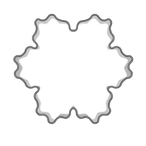 Foremka w kształcie śnieżynki do ciastek i pierników