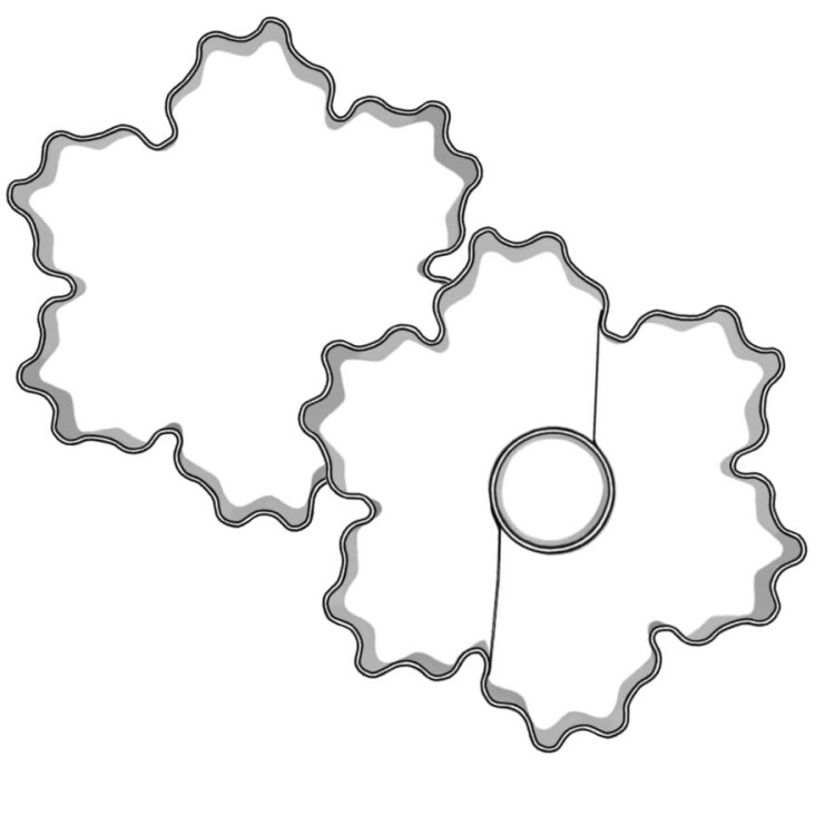 Foremki śnieżynki z kółeczkiem