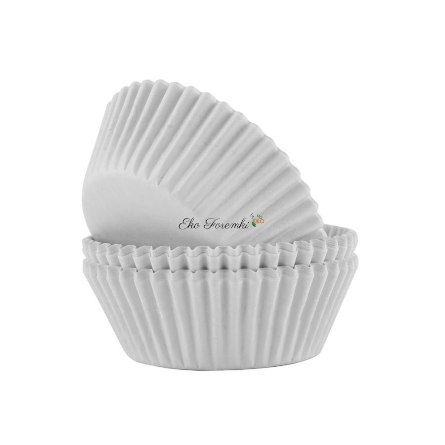 Białe papilotki do pieczenia muffinek