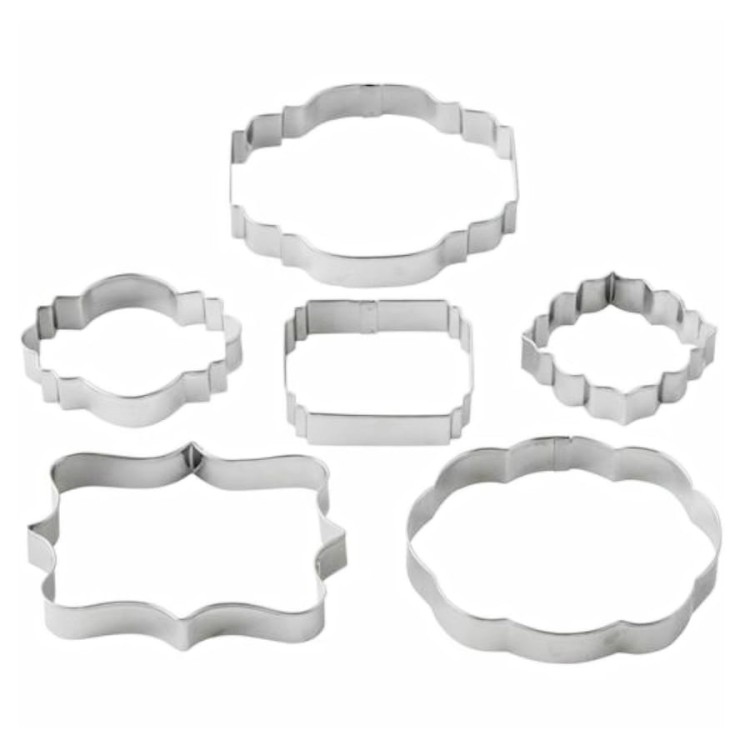 Foremki plakietki w zestawie 6 sztuk