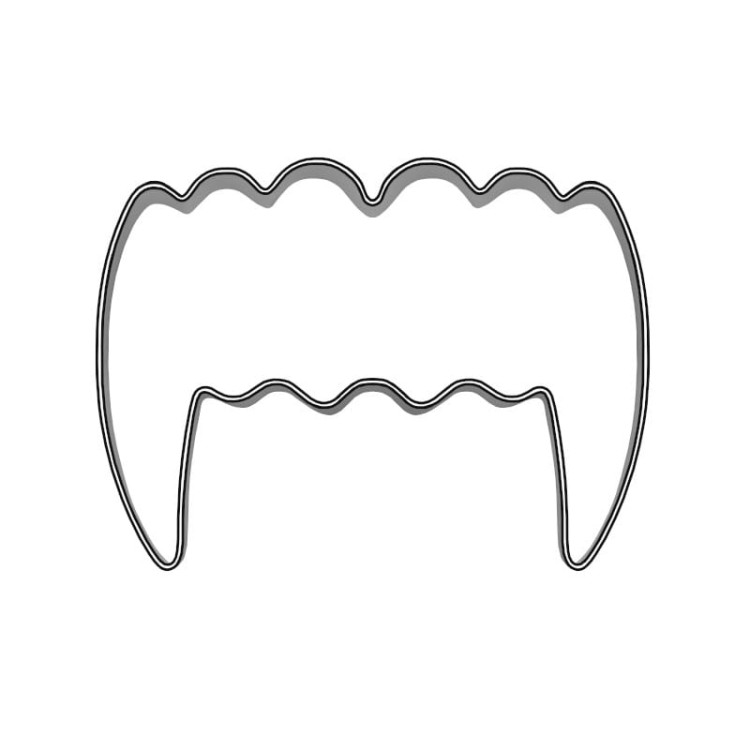 Foremka w kształcie zębów wampira