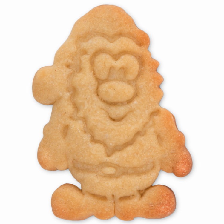 Ciastko wykrojone foremką Mikołaja