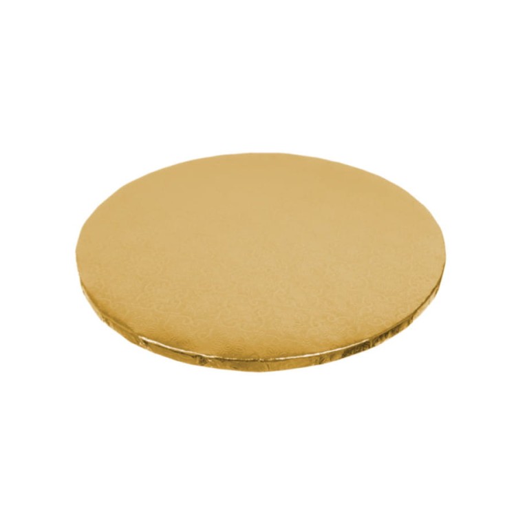 Gruby podkład złoty pod tort 25 cm