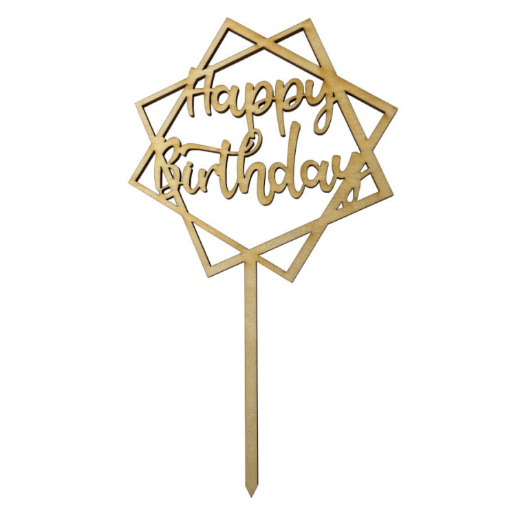 Topper na urodzinowy tort Happy Birthday
