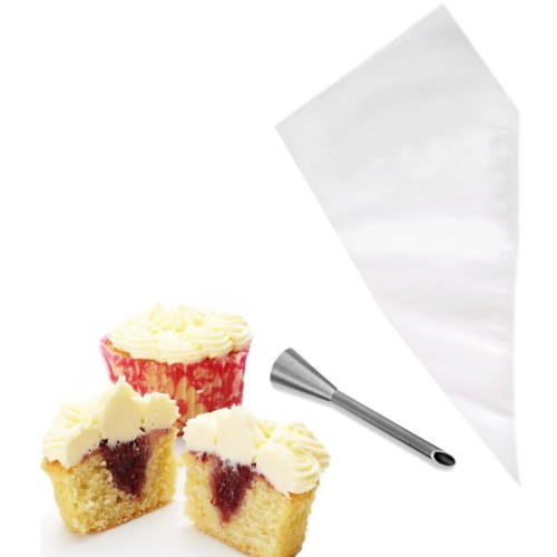 Igła i woreczek cukierniczy do nadziewania pączków