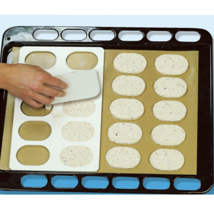 Szablon na duże owalne bezy i biszkopty