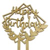 Drewniany topper urodzinowy Happy Birthday 21 cm