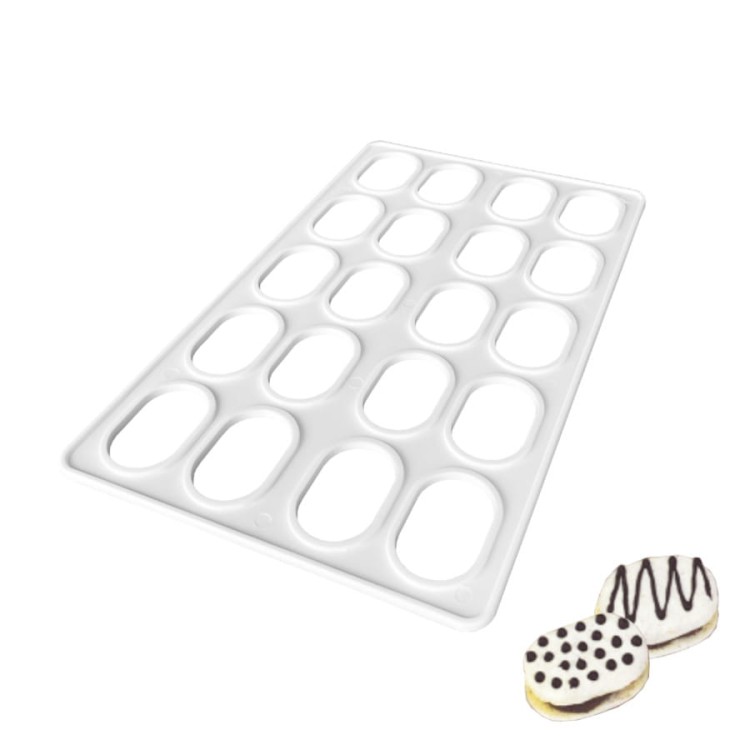 Szablon na owalne bezy i biszkopty