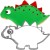 Foremka i ciasteczko w kształcie dinozaura