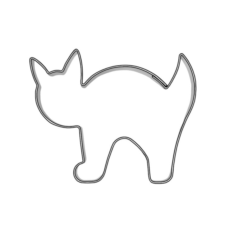 Foremka w kształcie przestraszonego kota