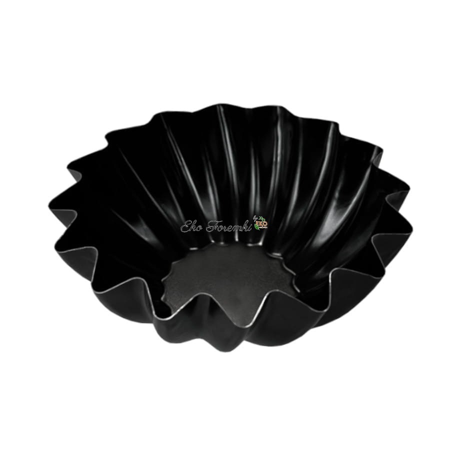 Czarna forma na małą babkę 10 cm