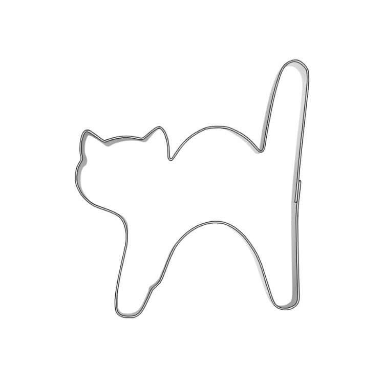 Foremka przestraszony kotek do ciastek i pierników