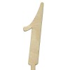 Drewniana ozdoba na tort cyfra 1 topper 18 cm