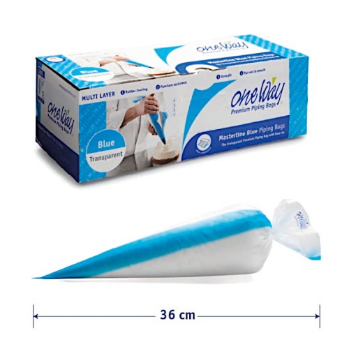 Zestaw rękawów cukierniczych biało-niebieskich 100 sztuk