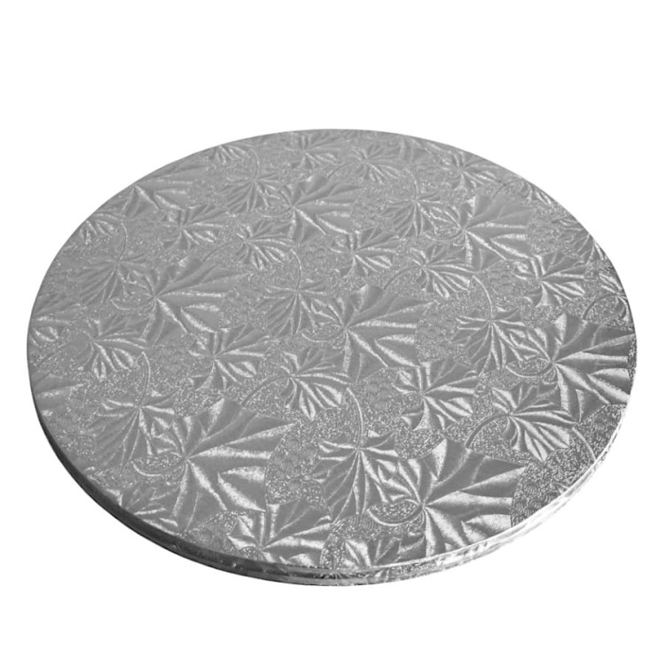 Srebrny podkład cukierniczy pod tort i ciasta