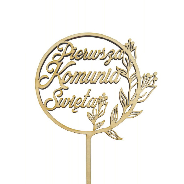 Topper komunijny Pierwsza Komunia Święta 20 cm