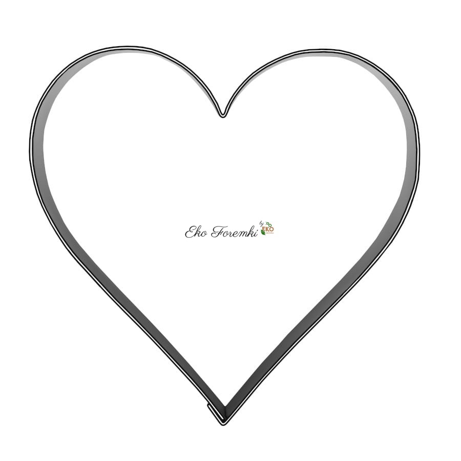 Wykrawacz w kształcie dużego serca do ciastek na Dzień Matki