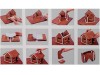Piernikowe elementy chatki 3D