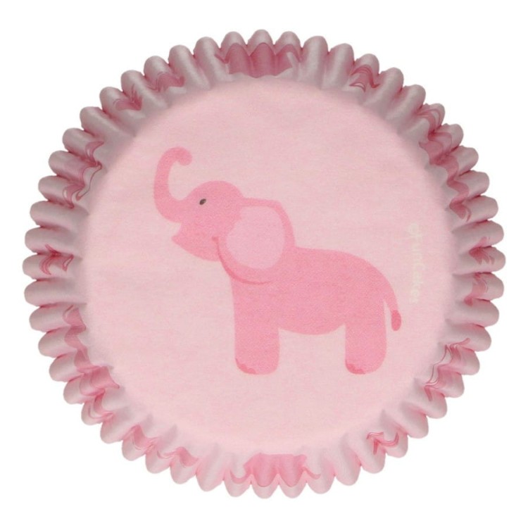 Papilotki różowe na baby shower