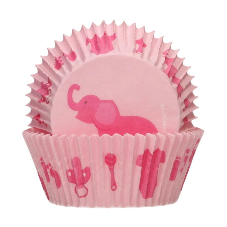 Różowe papilotki do muffinek