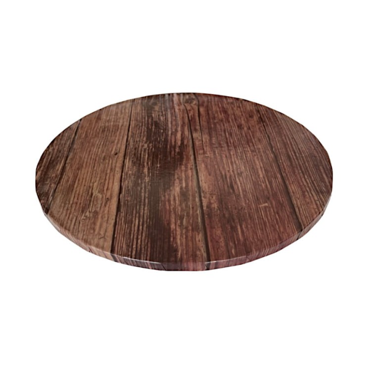 Podkład pod tort w kolorze ciemnego drewna 25 cm