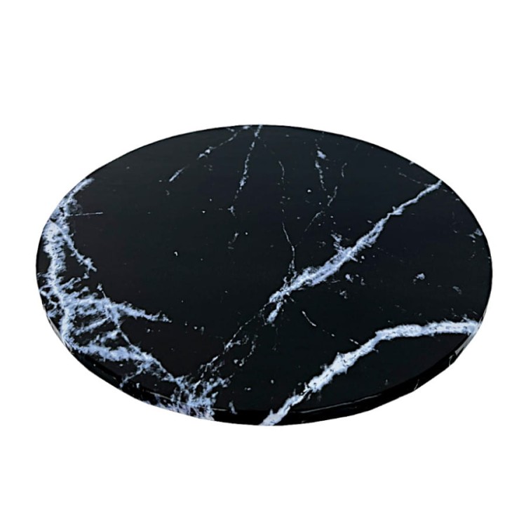Czarny marmur podkład pod tort urodzinowy 25cm