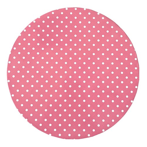 Podkład pod torty w kolorze różowym w kropki 30cm