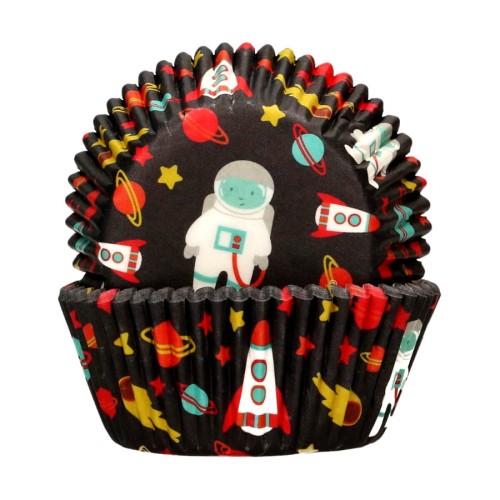 Papilotki do muffinek ze wzorem kosmonauty
