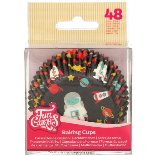 Papilotki do pieczenia wzór kosmonauta