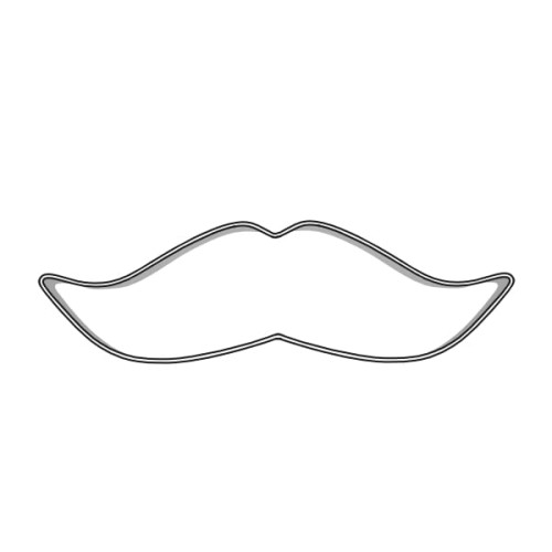 Wykrawacz w kształcie wąsów do ciastek i pierników