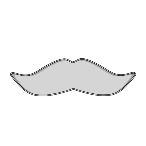 Foremka wąsy hipstera do mas cukrowych, ciasteczek i pierników