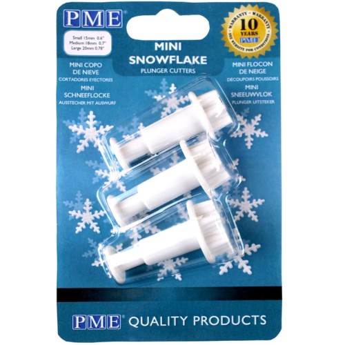 Wykrawacze śnieżynki do masy cukrowej