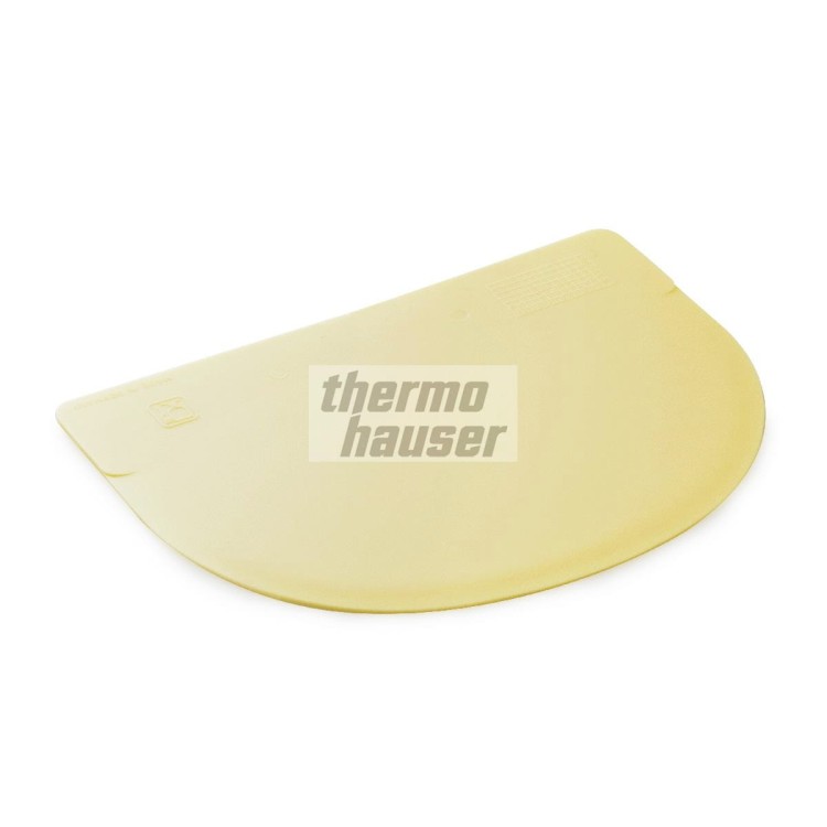 Żółty okrągły skrobak cukierniczy do dekoracji