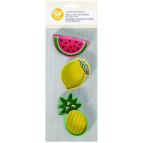 Foremki owoce - ananas, arbuz i cytryna