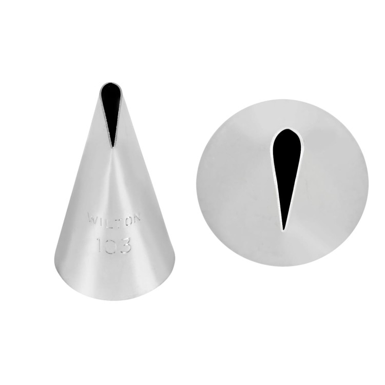Nierdzewna tylka dekoratorska Wilton nr 103