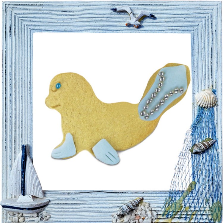 Ciasteczko wykonane foremką foka