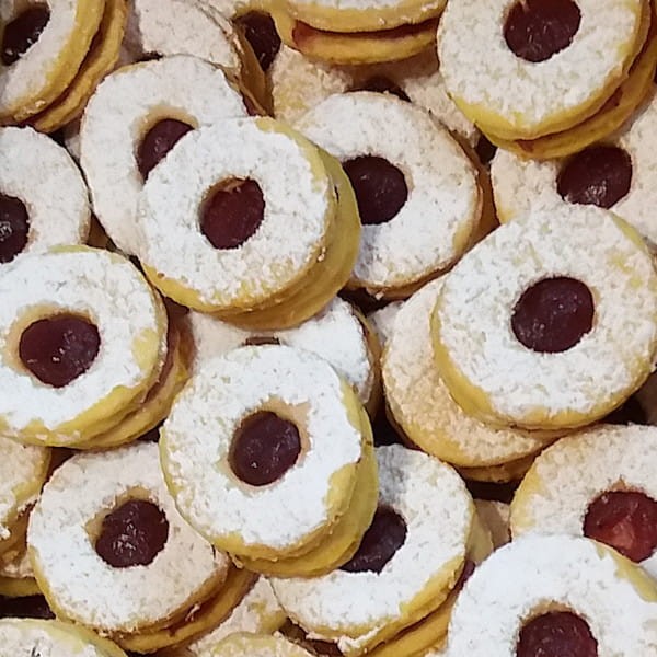 Ciasteczka z foremek w kształcie kółeczek
