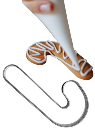 Ciasteczko i foremka laska Św. Mikołaja