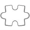 Foremka puzzel do ciastek i pierników